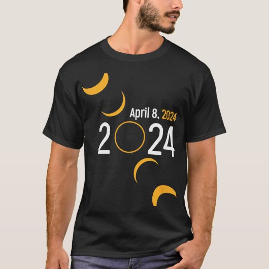 Eclipse 太陽の 2024 tシャツ (正面)