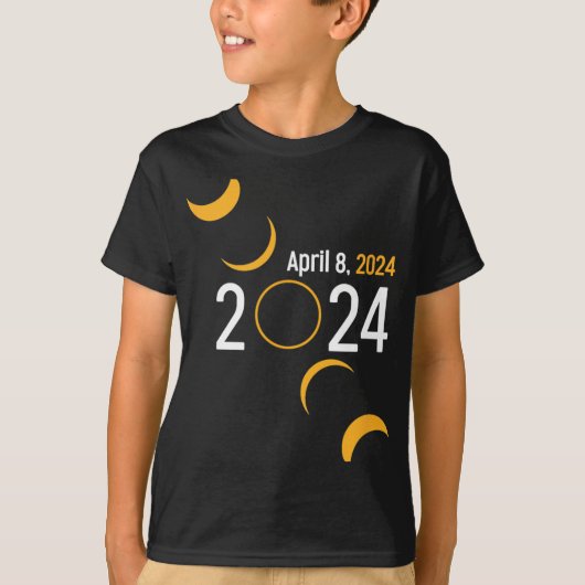 Eclipse 太陽の 2024 tシャツ (正面)