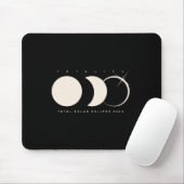 Eclipse 太陽の 2024 Total Eclipse Astronomy Graphic マウスパッド (マウス)