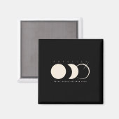 Eclipse 太陽の 2024 Total Eclipse Astronomy Graphic マグネット (正面/裏面)