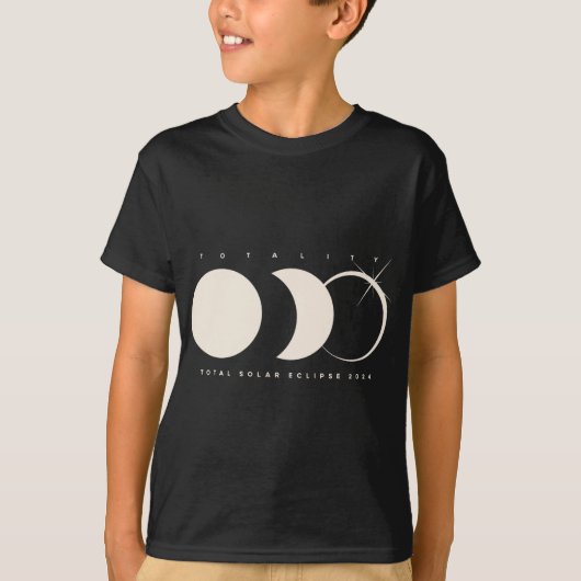 Eclipse 太陽の 2024 Total Eclipse Astronomy Graphic Tシャツ (正面)