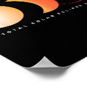 Eclipse 太陽の 2024 Total Eclipse Astronomy Sun Gra ポスター (角)