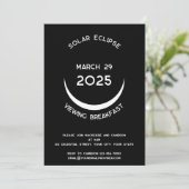 Eclipse 太陽の 2025の表示パーティの招待状 招待状 (スタンド正面)