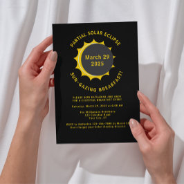 Eclipse 太陽の 2025朝食ビューイングパーティー 招待状