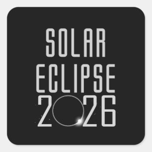 Eclipse 太陽の 2026ボタン スクエアシール