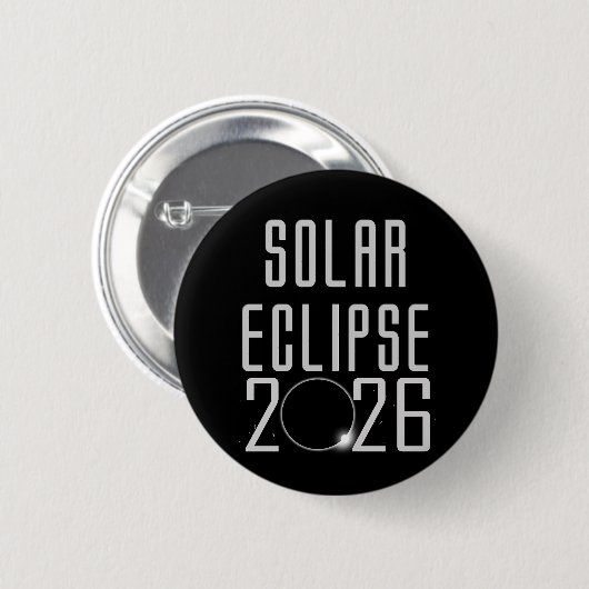 Eclipse 太陽の 2026ボタン 缶バッジ (正面&裏面)