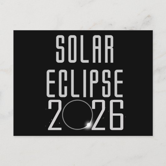 Eclipse 太陽の 2026ポストカード ポストカード (正面)