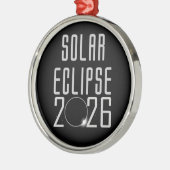 Eclipse 太陽の 2026記念オーナメント メタルオーナメント (左)