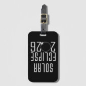 Eclipse 太陽の 2026 ラゲッジタグ (正面縦)