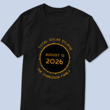 Eclipse 太陽の 2026 Tシパーソナライズされたャツ合計