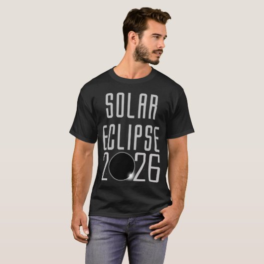 Eclipse 太陽の 2026 tシャツ (正面フル)