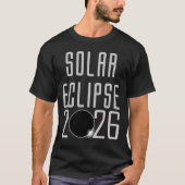 Eclipse 太陽の 2026 tシャツ (正面)