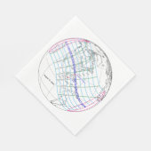 Eclipse 太陽の 2045のグローバルパス合計 スタンダードランチョンナプキン (角)