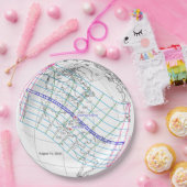 Eclipse 太陽の 2045のグローバルパス合計 ペーパープレート (パーティー)