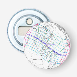 Eclipse 太陽の 2045のグローバルパス合計 栓抜き