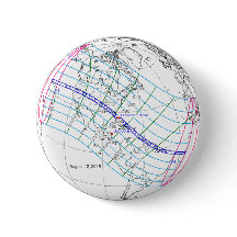 Eclipse 太陽の 2045のグローバルパス合計
