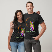 Eclipse 太陽の Glassを装着した2024年太陽の猫 Tシャツ (ユニセックス)