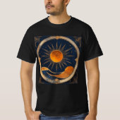 Eclipse 太陽の Hills 2024またはAdd Name Men's Tシャツ (正面)