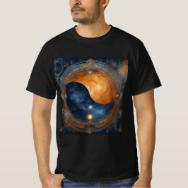 Eclipse 太陽の Mystical Balance 2024名前を追加メンズ Tシャツ