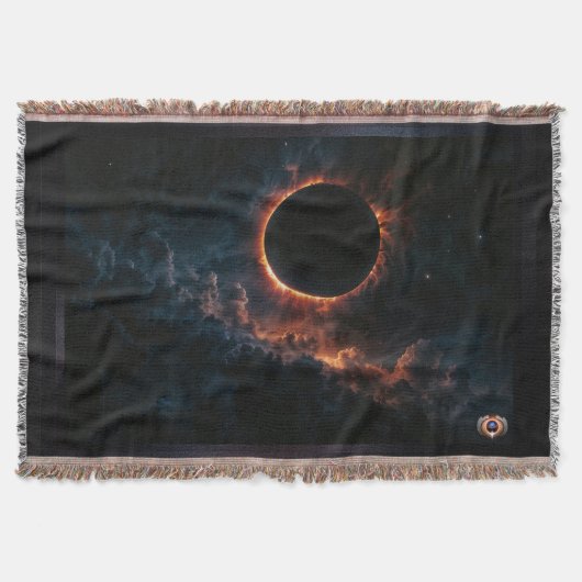 Eclipse 太陽の That Awe AI Artインスパイア by Xzendor7 スローブランケット (正面)