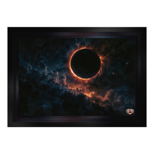 Eclipse 太陽の That Awe AI Artインスパイア by Xzendor7 フォトプリント (正面)