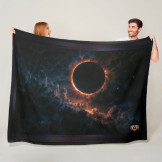 Eclipse 太陽の That Awe AI Artインスパイア by Xzendor7 フリースブランケット