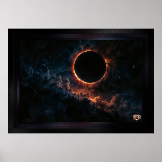 Eclipse 太陽の That Awe AI Artインスパイア by Xzendor7 ポスター (正面)