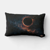 Eclipse 太陽の That Awe AI Artインスパイア by Xzendor7 ランバークッション (裏面)