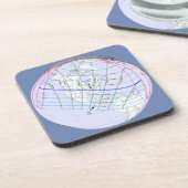 Eclipse 2017の太陽のグローバルパスの合計 コースター (左側)