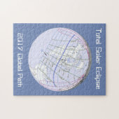 Eclipse 2017の太陽のグローバルパスの合計 ジグソーパズル (横)