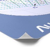 Eclipse 2017の太陽のグローバルパスの合計 ポスター (角)