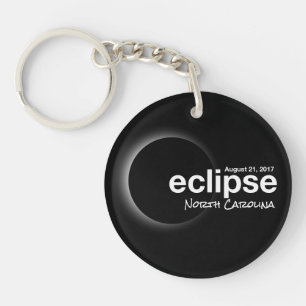 Eclipse 2017の太陽の合計 – ノースカロライナ キーホルダー