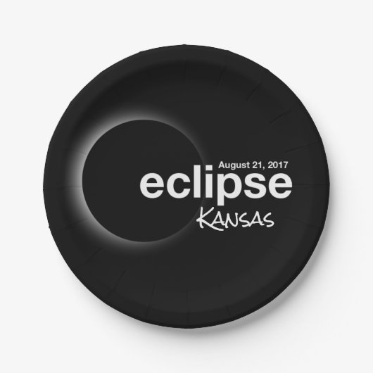 eclipse 2017カンザス ペーパープレート (正面)