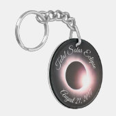 Eclipse 2017太陽のの合計 – 米国 キーホルダー (正面左)