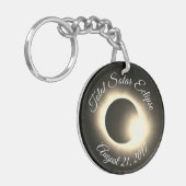 Eclipse 2017太陽のの合計 – 米国 キーホルダー (正面左)