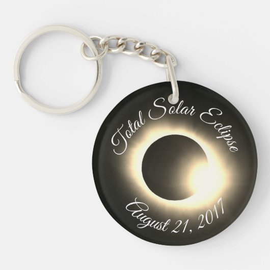 Eclipse 2017太陽のの合計 – 米国 キーホルダー (正面)