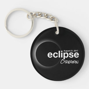 Eclipse 2017太陽の – オレゴン キーホルダー