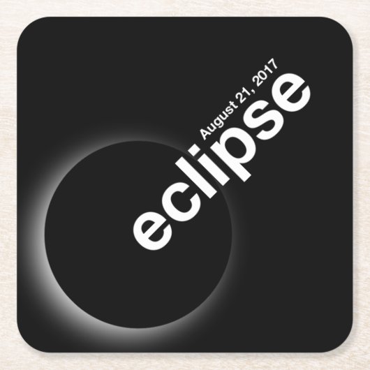 eclipse 2017 スクエアペーパーコースター (正面)
