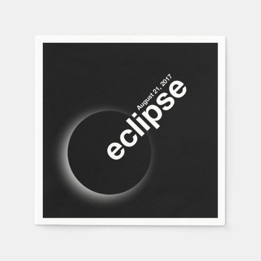 Eclipse 2017 スタンダードカクテルナプキン (正面)