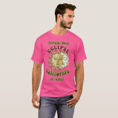 Eclipse 2023環状太陽の1970Sレトロ天文学C Tシャツ (正面フル)