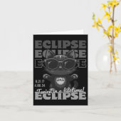 Eclipse 2024の太陽の合計をライフタイムの合計で2回 カード (黄色い花)