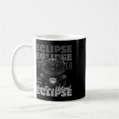 Eclipse 2024の太陽の合計をライフタイムの合計で2回 コーヒーマグカップ (左)