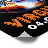 Eclipse 2024のVirgを使用した太陽の自撮り ポスター (角)