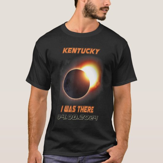Eclipse 2024ケントゥッキー太陽のの合計 tシャツ (正面)