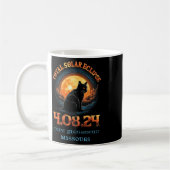 Eclipse 2024ケープ太陽のジラルデオ・ミズーリ コーヒーマグカップ (左)