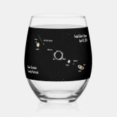 Eclipse 2024システムファ太陽のミリポートレート合計 ステムなしワイングラス (正面)