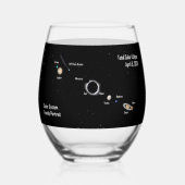 Eclipse 2024システムファ太陽のミリポートレート合計 ステムなしワイングラス (裏面)