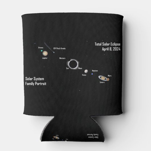 Eclipse 2024システムファ太陽のミリポートレート合計 缶クーラー (裏面)