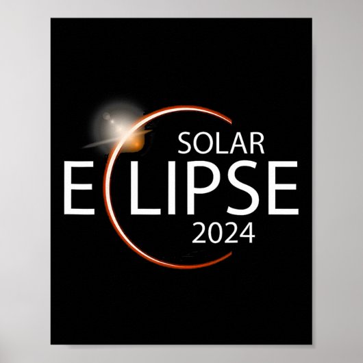 Eclipse 2024シャツの太陽のEclipseパーティー ポスター (正面)