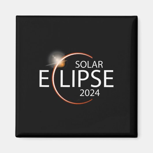 Eclipse 2024シャツの太陽のEclipseパーティー マグネット (正面)
